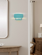 Justice Design Group CER-5780-RFPL - Tier ADA Pleated Wall Sconce